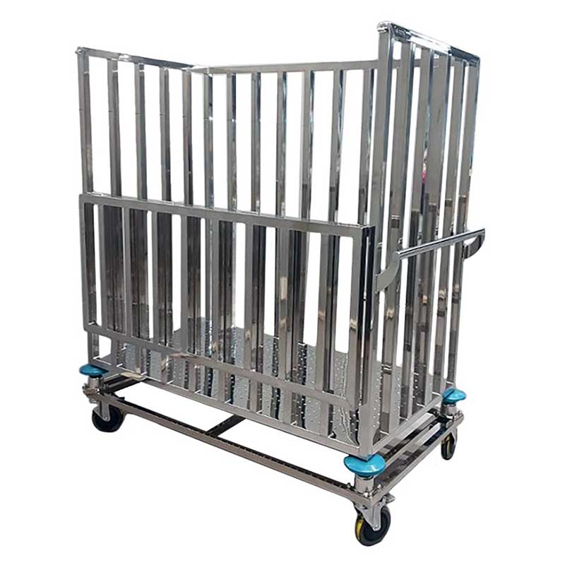 C-29 Stainless steel shock absorber cage cart
