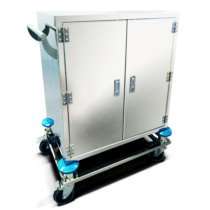 C-24 Shock Absorbing Stainless Steel Cabinet & Wheels