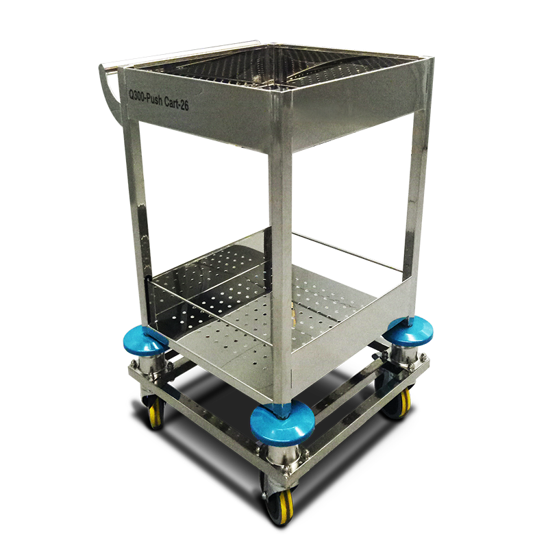 C-27 Stainless Steel Anti-vibration 2 Level Work Trolley